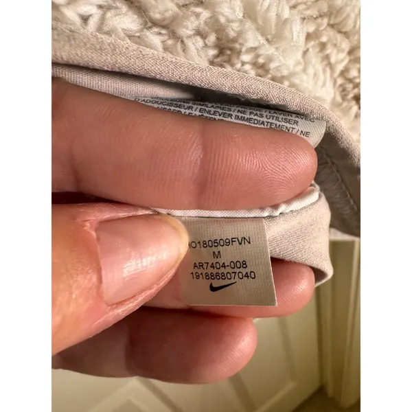Nike Tech Pack NWT Sherpa Fleece Hoodie Atmosphere Taupe Womens Medium - Image 5
