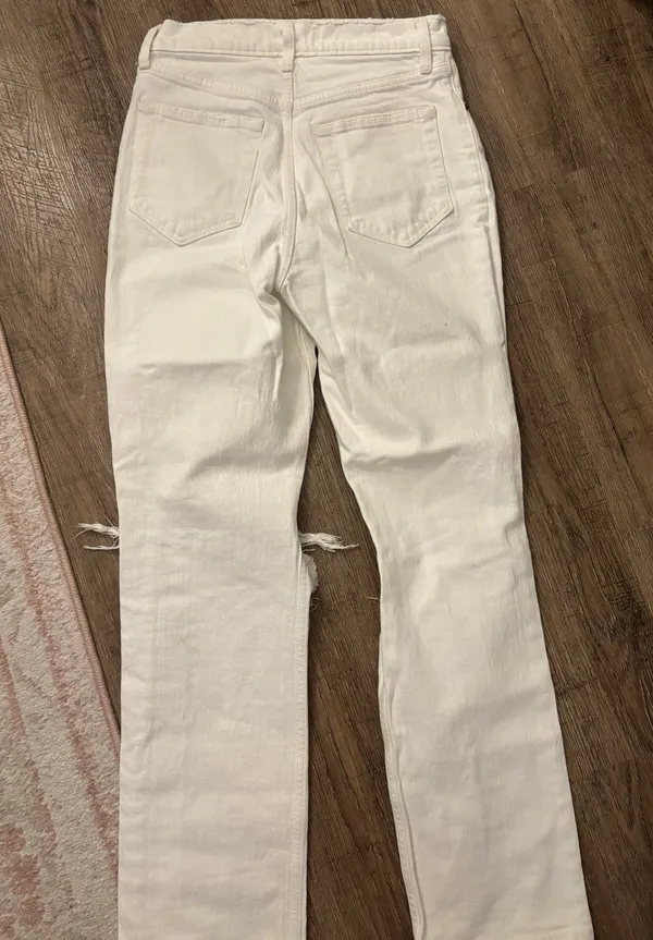 White Distressed Jeans - Image 7
