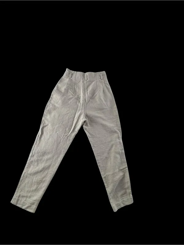 Zara Light Tan  Cropped Tapered Pants - Image 4