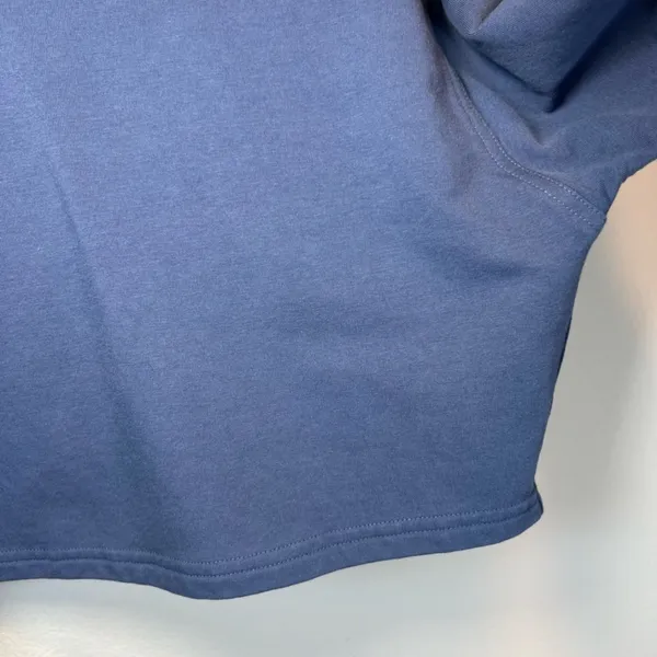 Lululemon All Yours Cropped Hoodie Shirt Ink Blue Pullover Stretch Logo Sporty 4 - Image 7