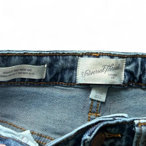 universal thread high waisted wide leg carpenter jeans - Image 4