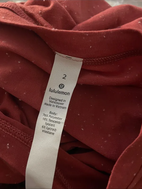 lululemon athletica Knot-Waist Short Sleeve Tee Unwind Your Mind Dress Size 2 - Image 4