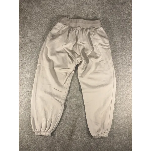 Nike Sportswear Phoenix Fleece High Waisted Oversized Sweatpants Womens M Beige - Image 9