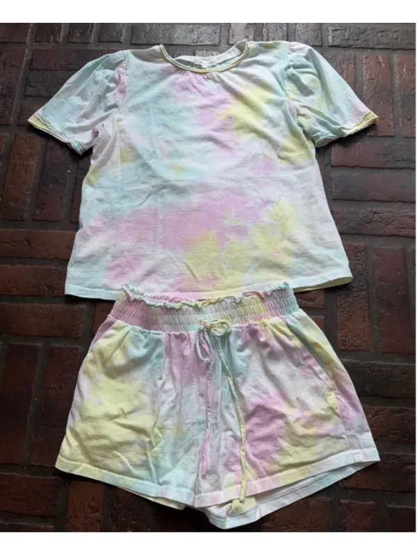Free the Roses Tie-Dye Pajama Set Size S Multi-color - Image 2