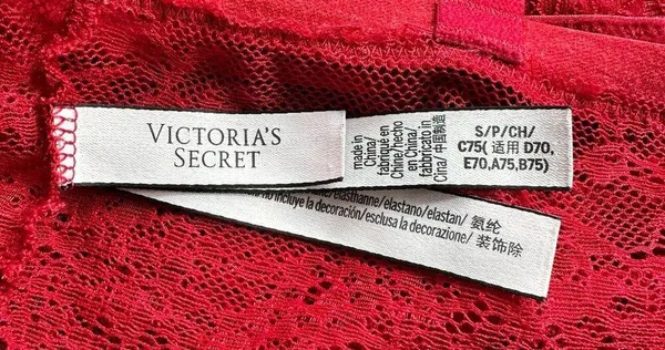 VICTORIA'S SECRET Red Lace Bralette Bra Top Cropped Size Small - Image 7