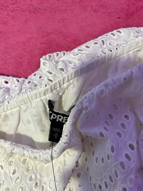 White Off-The-Shoulder Express Top - Image 3