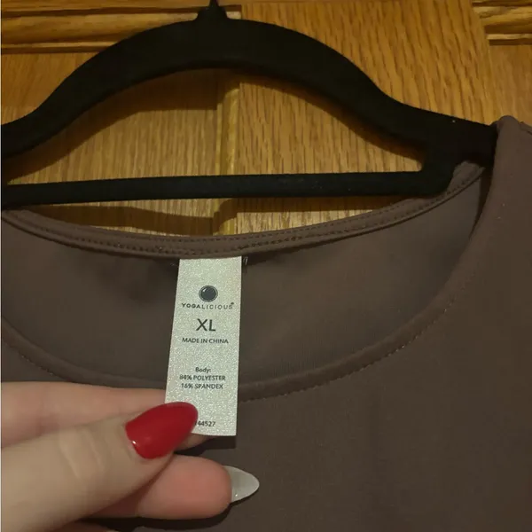 Yogalicious Brown Sleeveless Crop Top - Image 3
