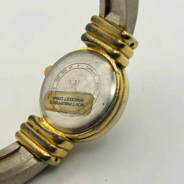 Vintage Two-tone ACQUA Indiglo Women’s Quartz Watch Working New Battery - Image 7