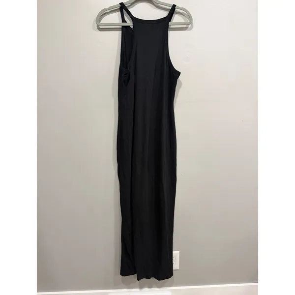 Whimsy + Row Maxi Dress Womens‎ Small Black Organic Cotton Halter Minimalist - Image 7