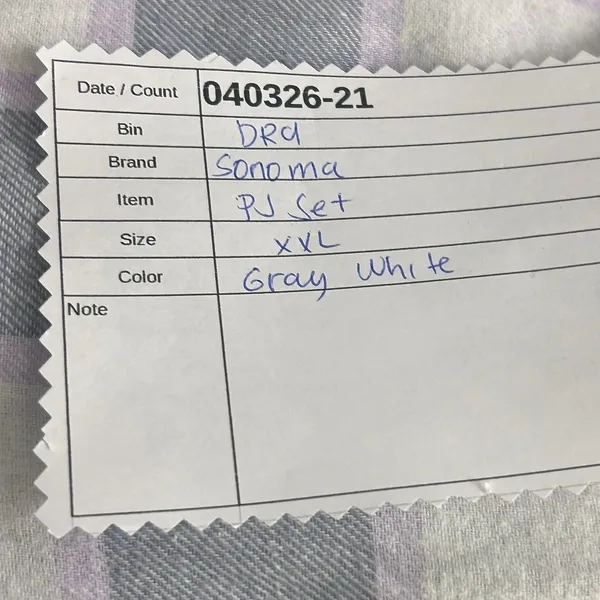 Sonoma Pajama‎ Set Gray XXL - Image 7
