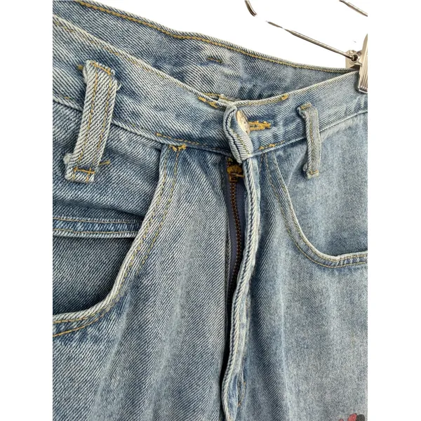 Vintage 90s Mickey by Jerry Leigh Disney Friends Denim Jorts Shorts Medium - Image 5