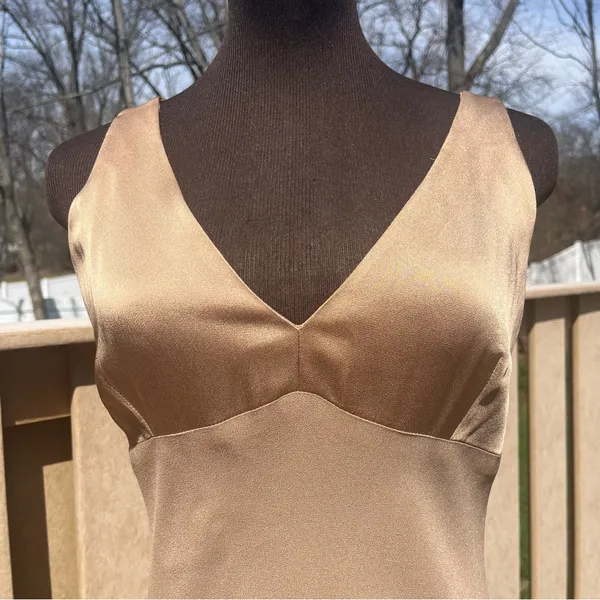 Vtg Nicole Miller Two-Tone Floor Length Sleeveless Formal Dress Size 10 Prom - Image 4