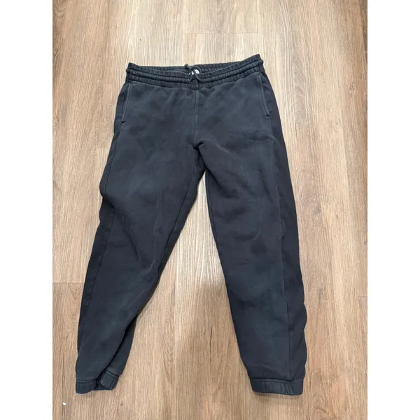 Tna Aritzia Womens Black Fleece Jogger Sweatpants Mid Rise Drawstring Size M - Image 2