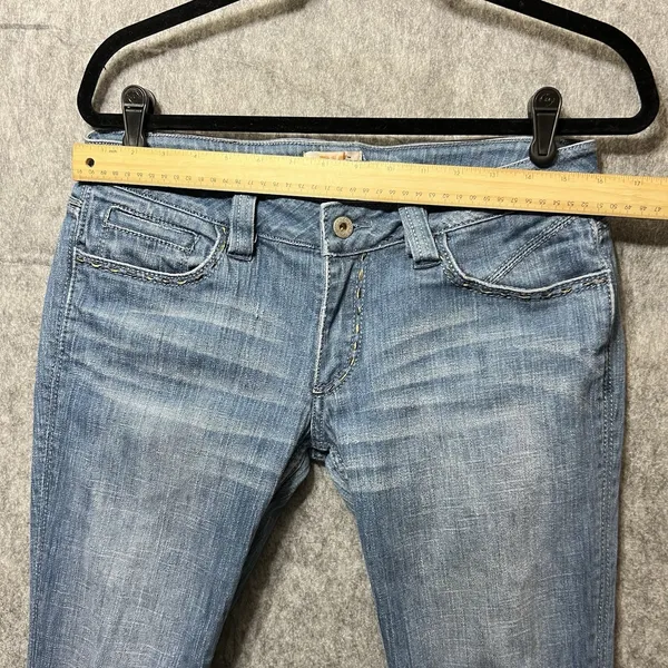 Antik Denim Womens 30 Bootcut‎ Jeans Medium Wash Embroidered Pockets Low Rise - Image 2