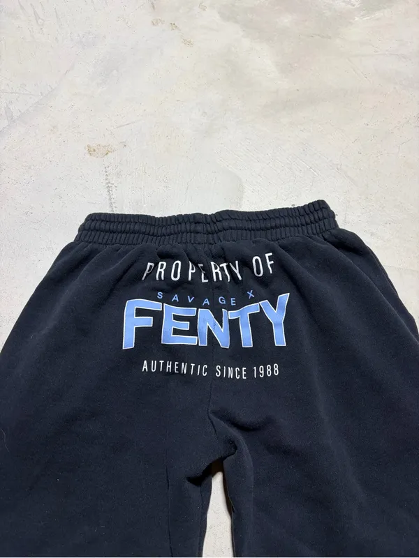 Savage X Fenty Black LVII property Jogger Sweatpants XS - Image 6