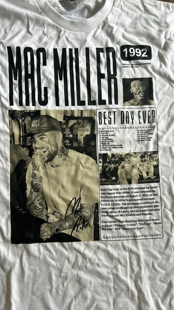 Mac Miller Graphic Tee Size L - Image 2