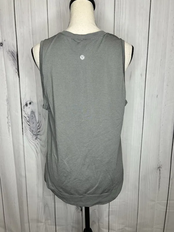 Lululemon Swiftly Breathe Muscle Tank Top Womens Sz 10 Gray Sleeveless - Image 5