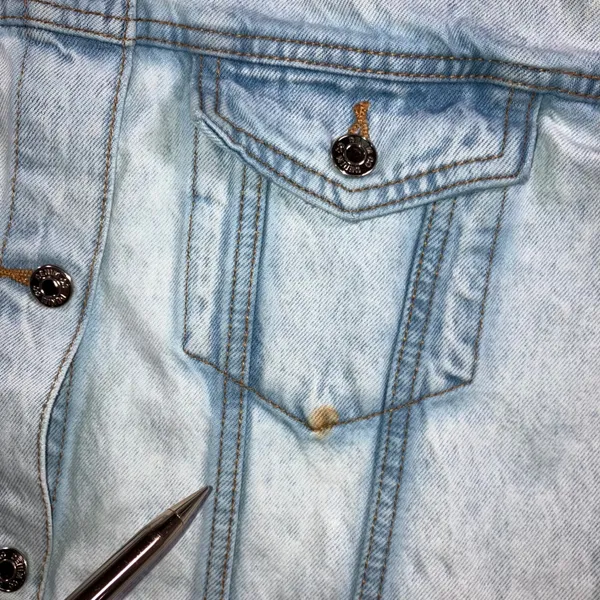 VTG Style Trucker Jean Jacket Womens 4 Light Wash Streetwear Oversized Pocket - Image 4