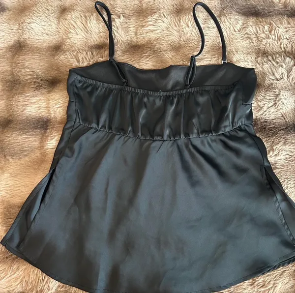 Target Black Satin Top - Image 3