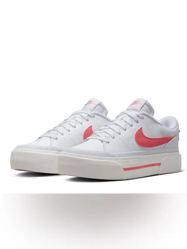 Nike Court Legacy Lift 'White Sea Coral Women's Sneakers Size 10.5 - Image 2