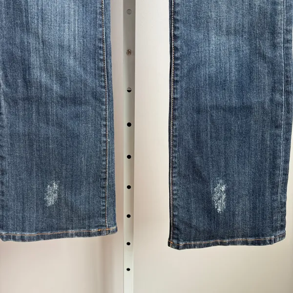 Seven7‎ Cotton Shabby Y2K Distressed Bootcut Jeans 30 Indigo - Image 3
