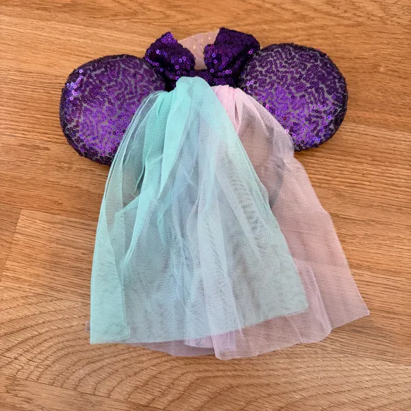 Mickey Mouse Ears Headband with Veil Multiple - Image 2