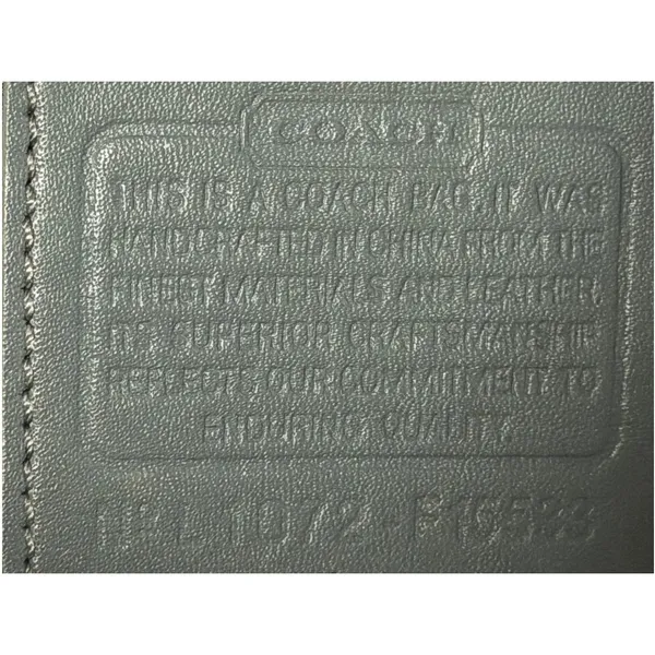Coach Brooke Jacquard Satchel/Handbag Gray Silver Est 1941 L 10752 - F15533 - Image 4
