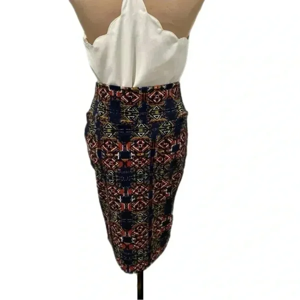 LuLaRoe Cassie Geometric Skirt Size Small Pull On Stretchy Pencil Skirt NWT - Image 4