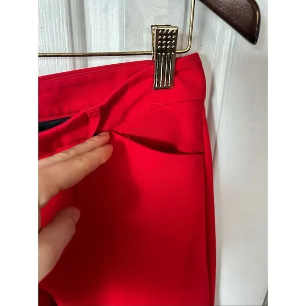 Express red editors pants skinny size 2R stylish work attire work pants dress pa - Image 3