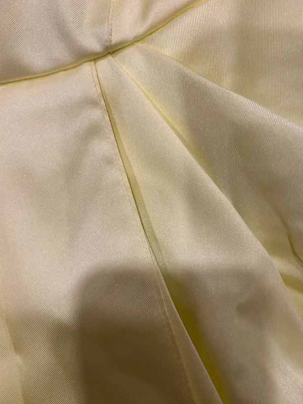 Asos Luxe viral Structured yellow Drape Satin Plunge Mini Dress size US 8 /UK 12 - Image 19