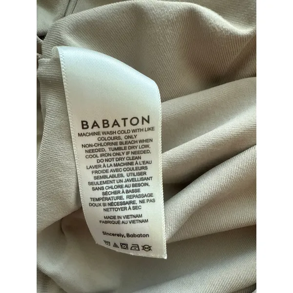 Aritzia Babaton Contour Squareneck Longsleeve Bodysuit Nude Size Small - Image 10