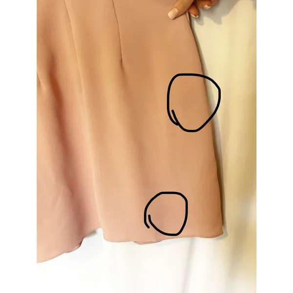 Lulus Believe It or Knot Rose Pink Long Sleeve Tie-Front Skater Dress NWT size M - Image 5