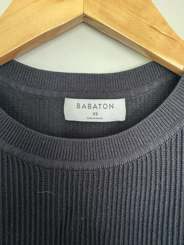 Black Aritzia Babaton Sculpt Knit Muscle Tank - Image 4