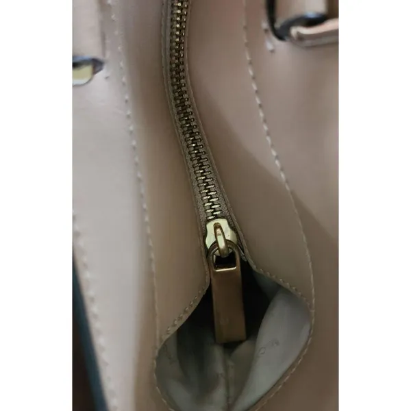 Michael Kors Bag Womens Size Medium Beige Tote Travel‎ Double Handles Logo - Image 4