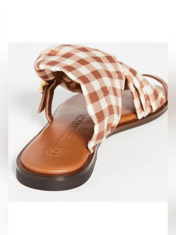 New in Box Tory Burch Selby Scarf Sandal Sz 8 - Image 3