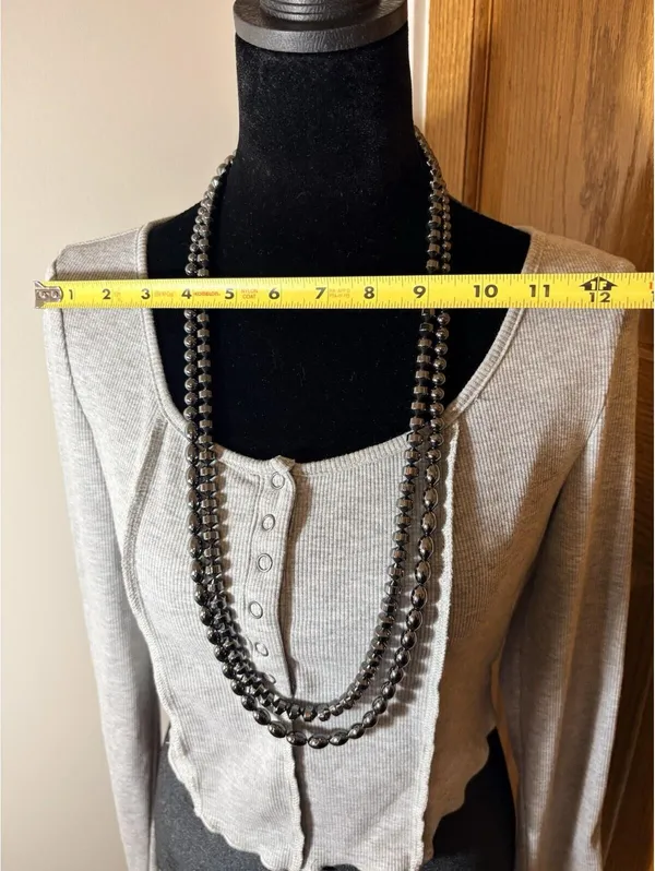 Thermal Top Medium Gray SHEIN Ribbed Knit Long Sleeve Snap Front Shirt - Image 8