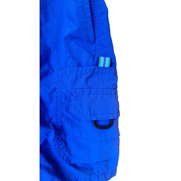 Columbia Sportswear Womens Blue Nylon Cargo Shorts Integrated Belt Size M - Image 2