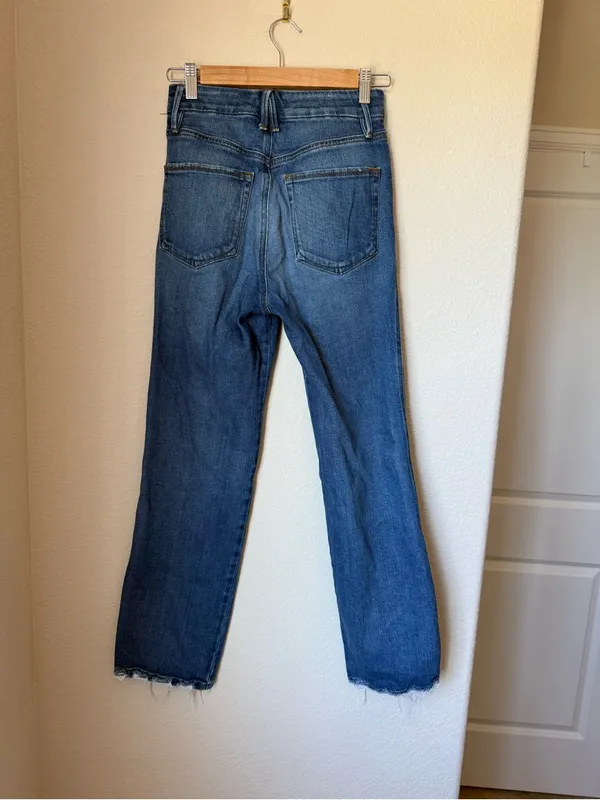 Good American Good Curve Straight in Indigo338 Size 0/25 - Image 3