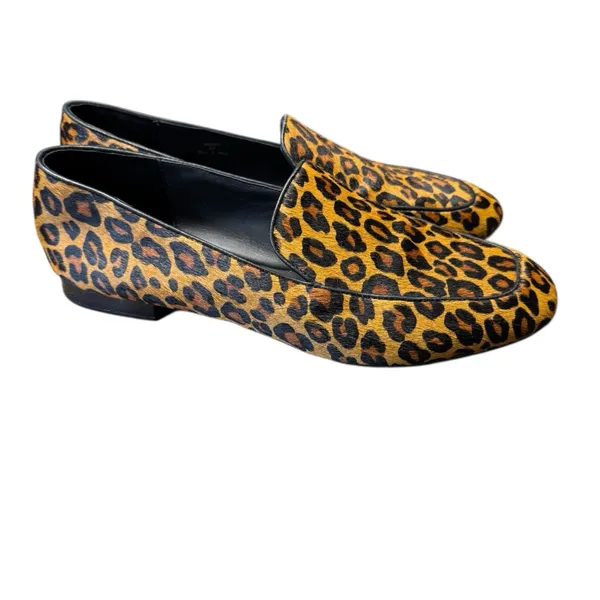 🐆 Donald Pliner Heddy Loafers 🐆‎ Leopard Calf Hair Slip-On Flats 8M - Image 3
