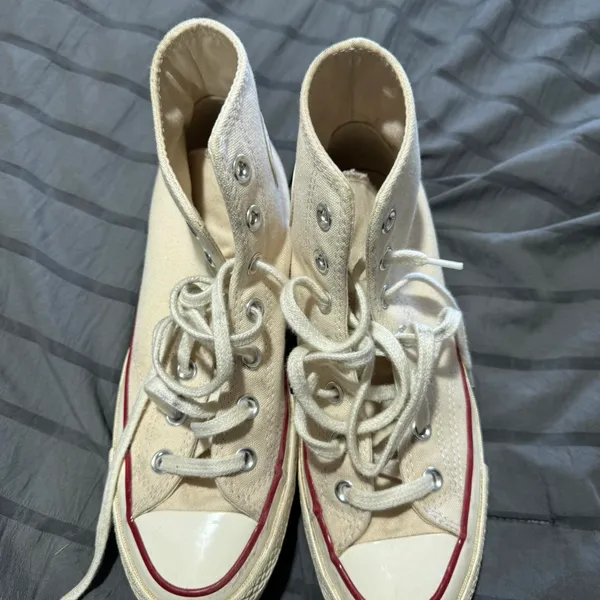 Converse Cream Colored Chuck Taylor Sneakers - Image 7