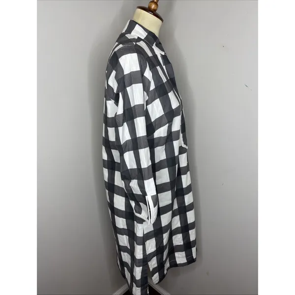 Brooke Wright Designs Talley Shift Dress in Black Check Medium M - Image 4
