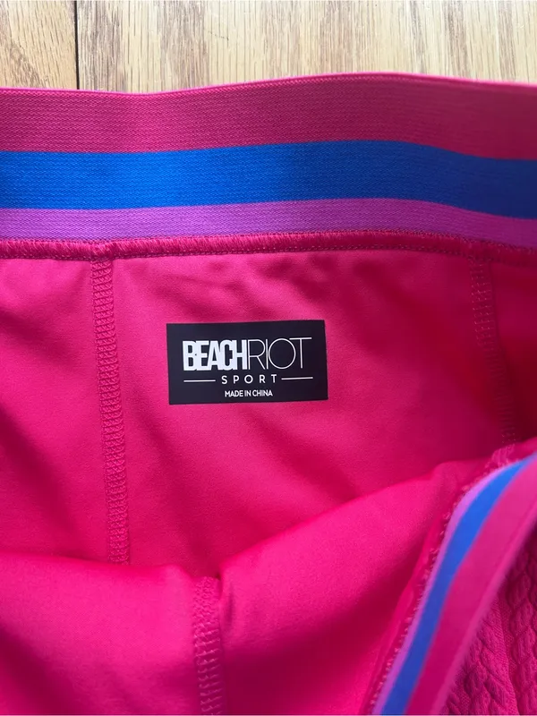Beach Riot Shore Skort Small Orchid Cable Pink Textured Tennis Athletic Skirt S - Image 5