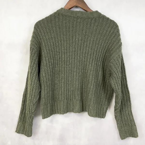 American Eagle Womens Chunky Sweater Size S Cottage Forest Fairy Goblin Earthy‎ - Image 4