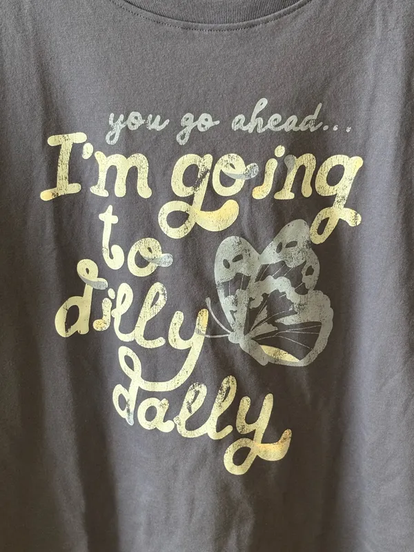 Thereabouts Blue Dilly Dally Crop Top Size XL - Image 4
