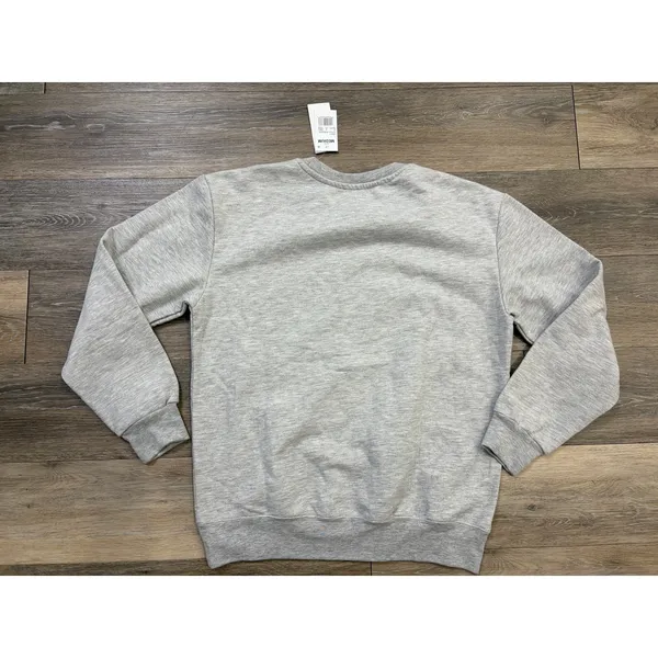Disney Winnie The Pooh Sweatshirt Medium NWT Gray Crewneck Floral - Image 3