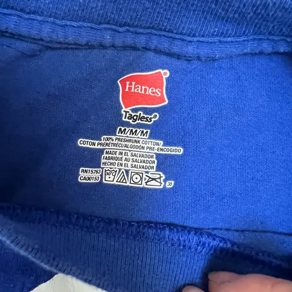 Hanes Blue Graphic Tee - Image 3