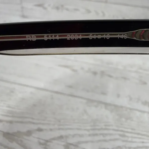 Ray-Ban RB5114 2034 Eyeglass Frames Only 54-16-140 Black Clear Rectangle - Image 7