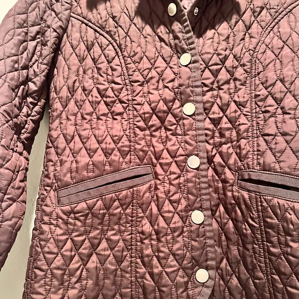 Tommy Hilfiger Brown Quilted Lightweight Button Down Jacket Collared‎ Size XS - Image 3