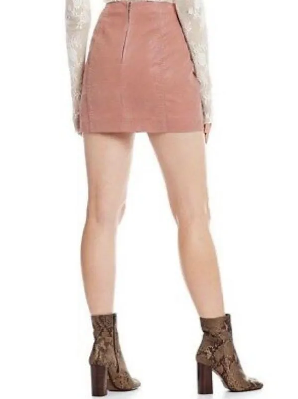 Free People Mini Skirt Modern Femme Vegan Leather Size 10 New with Tag - Image 7