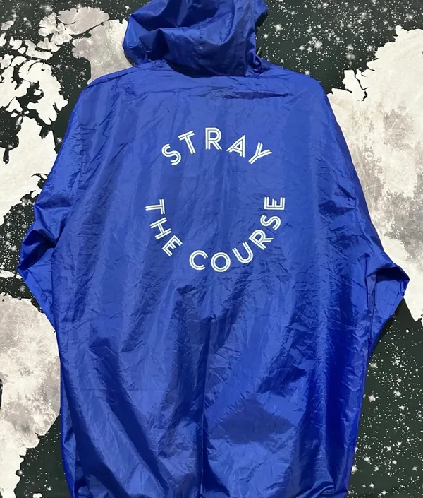 Virgin Voyages Meteor Shower Packable Rain Jacket Blue Size XL - Image 6